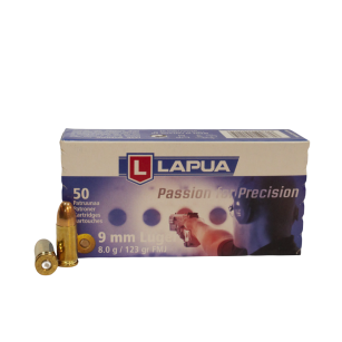 LAPUA 9mm Luger 8.0g/123gr FMJ